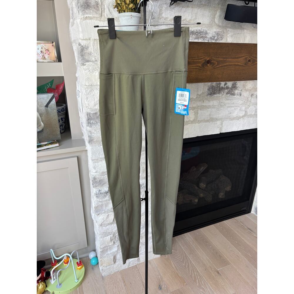 Columbia Women's Stone Green Uphill Edge Leggings Size XS - Picture 2 of 6